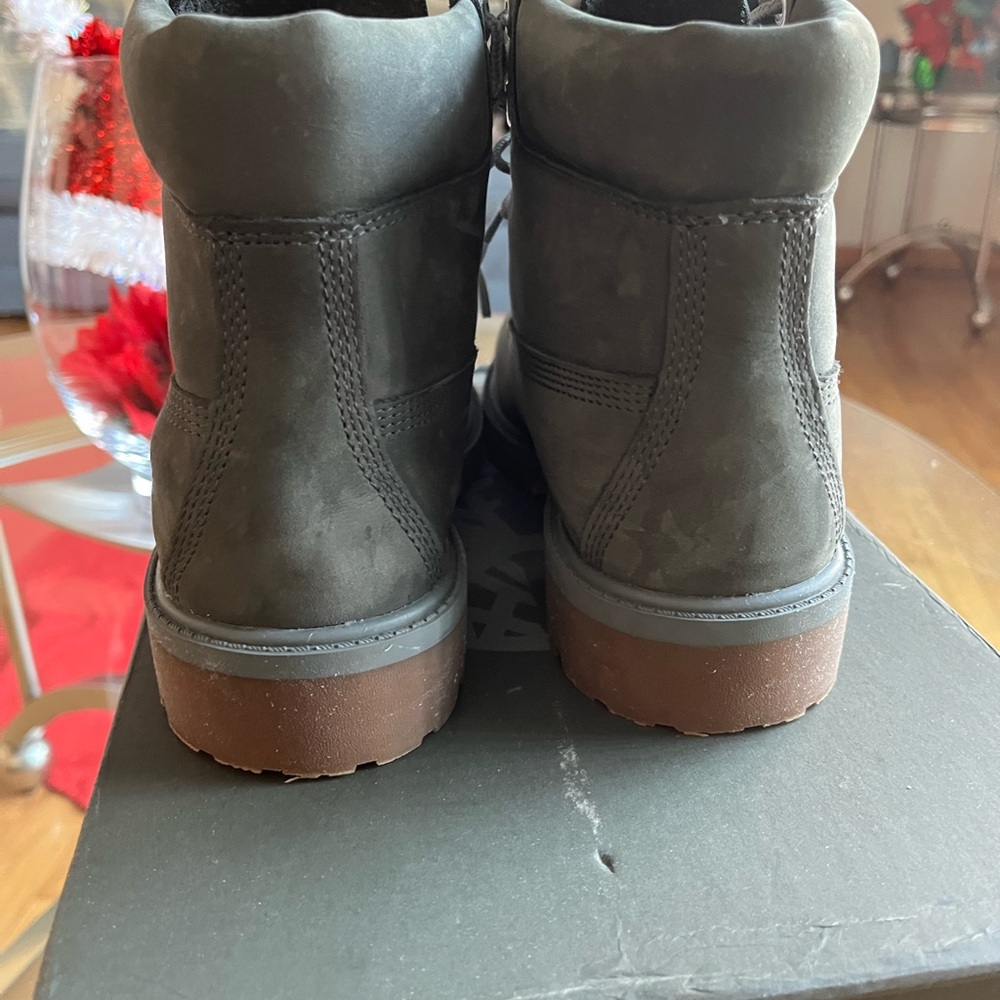 Timberland Dark Gray Lace-Up Boots - Picture 6 of 7